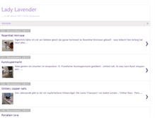 Tablet Screenshot of ladylavender.blogspot.com