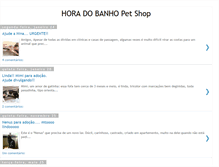 Tablet Screenshot of horadobanhopetshop.blogspot.com
