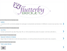 Tablet Screenshot of flutterby-beauty.blogspot.com