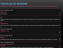 Tablet Screenshot of postalesdeinvierno.blogspot.com