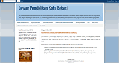 Desktop Screenshot of dewanpendidikankotabekasi.blogspot.com