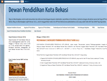 Tablet Screenshot of dewanpendidikankotabekasi.blogspot.com