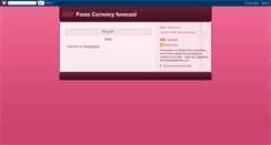 Desktop Screenshot of forexcurrencyforecast.blogspot.com