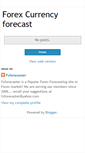 Mobile Screenshot of forexcurrencyforecast.blogspot.com