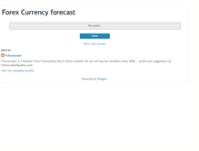 Tablet Screenshot of forexcurrencyforecast.blogspot.com