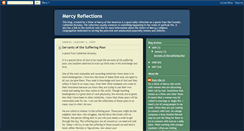 Desktop Screenshot of mercyreflections.blogspot.com