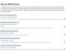 Tablet Screenshot of mercyreflections.blogspot.com