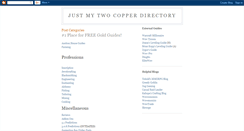 Desktop Screenshot of justmytwocopperdirectory.blogspot.com