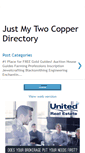 Mobile Screenshot of justmytwocopperdirectory.blogspot.com