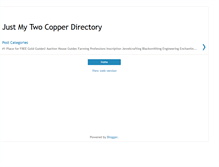 Tablet Screenshot of justmytwocopperdirectory.blogspot.com