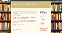 Desktop Screenshot of iwantmyhanshakeback.blogspot.com