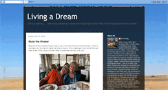 Desktop Screenshot of livingadream2.blogspot.com