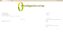 Desktop Screenshot of investigacionscrap.blogspot.com