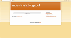 Desktop Screenshot of mbeshr-sfi.blogspot.com