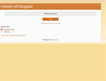 Tablet Screenshot of mbeshr-sfi.blogspot.com