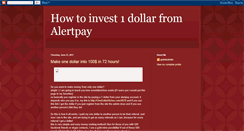 Desktop Screenshot of make-one-dollar-into-onehundred.blogspot.com