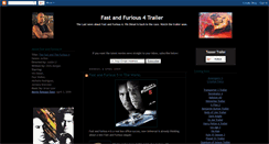 Desktop Screenshot of fast-and-furious-4-trailer.blogspot.com