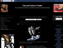 Tablet Screenshot of fast-and-furious-4-trailer.blogspot.com