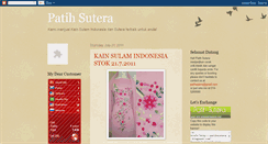 Desktop Screenshot of patihsutera.blogspot.com