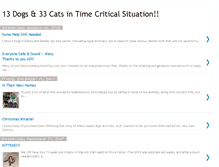 Tablet Screenshot of 13dogs33cats.blogspot.com