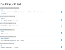Tablet Screenshot of funthingswithtext.blogspot.com