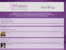 Tablet Screenshot of mosaiceventplanning.blogspot.com