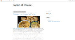 Desktop Screenshot of fashion-et-chocolat.blogspot.com