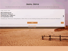 Tablet Screenshot of jaanujeeva.blogspot.com