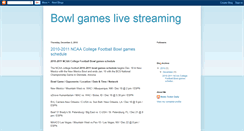 Desktop Screenshot of bowlgameslivestreaming.blogspot.com