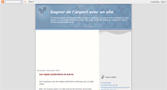 Desktop Screenshot of gagnerdelargentavecunsite.blogspot.com