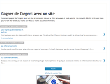 Tablet Screenshot of gagnerdelargentavecunsite.blogspot.com
