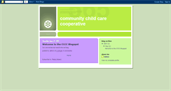 Desktop Screenshot of communitychildcarecooperative.blogspot.com