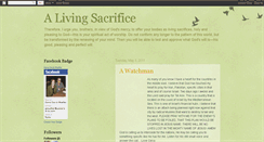 Desktop Screenshot of alivingsacrificeministries.blogspot.com