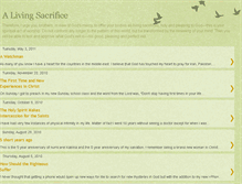 Tablet Screenshot of alivingsacrificeministries.blogspot.com