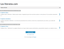 Tablet Screenshot of losliteratos.blogspot.com