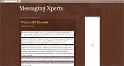 Desktop Screenshot of messagexperts.blogspot.com