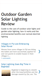 Mobile Screenshot of outdoorgardensolarlightingreview.blogspot.com