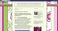 Desktop Screenshot of myretirementadventures.blogspot.com