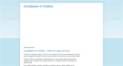 Desktop Screenshot of constipationinchildren.blogspot.com