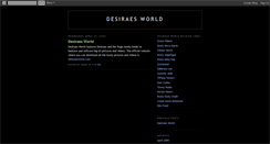 Desktop Screenshot of desiraesworld.blogspot.com