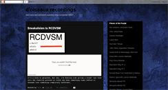 Desktop Screenshot of doiseauxrecordings.blogspot.com