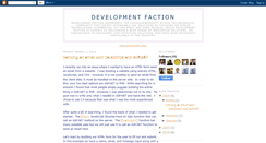 Desktop Screenshot of developmentfaction.blogspot.com