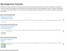 Tablet Screenshot of developmentfaction.blogspot.com