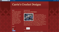 Desktop Screenshot of carriescrochetdesigns.blogspot.com