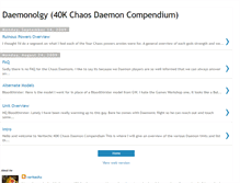 Tablet Screenshot of 40kdaemonology.blogspot.com