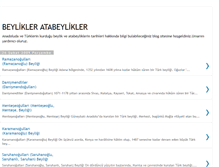 Tablet Screenshot of beylikler-atabeylikler.blogspot.com