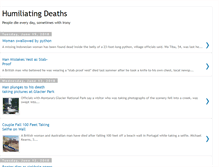 Tablet Screenshot of humiliatingdeaths.blogspot.com