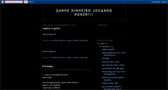 Desktop Screenshot of ganhedinheironopoker.blogspot.com