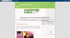 Desktop Screenshot of cosiendoredes.blogspot.com