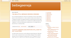 Desktop Screenshot of beibegeeneja.blogspot.com
